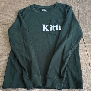 Kith Kids Dark Green Long Sleeve Tee size M